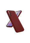 Mey İthalat®  Samsung Galaxy A24 4G Kılıf First Silikon - Bordo