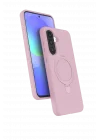 Mey İthalat®  Samsung Galaxy A26 Regal Magsafe Standlı Kapak - Açık Pembe