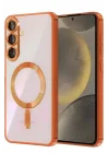 Mey İthalat®  Samsung Galaxy A27 5G Kross Magneticsafe Kapak - Turuncu