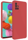 Mey İthalat®  Samsung Galaxy A31 Kılıf Nano içi Kadife Silikon - Kiremit