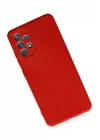 Mey İthalat®  Samsung Galaxy A32 Kılıf First Silikon - Kırmızı