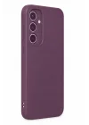 Mey İthalat®  Samsung Galaxy A35 5G Kılıf First Silikon - Mürdüm