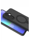 Mey İthalat®  Samsung Galaxy A36 Regal Magsafe Standlı Kapak - Siyah