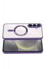 Mey İthalat®  Samsung Galaxy A37 5G Kross Magneticsafe Kapak - Mor