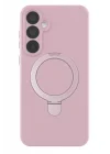Mey İthalat®  Samsung Galaxy A55 5G Regal Magsafe Standlı Kapak - Açık Pembe