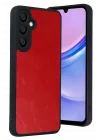 Mey İthalat®  Samsung Galaxy A57 5G Aras Deri Kapak - Kırmızı