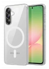 Mey İthalat®  Samsung Galaxy A57 5G Combo Sert Şeffaf Magsafe Kapak - Şeffaf