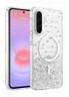 Mey İthalat®  Samsung Galaxy A57 5G Misk Simli Magsafe Kapak - Desen 1