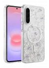 Mey İthalat®  Samsung Galaxy A57 5G Misk Simli Magsafe Kapak - Desen 2
