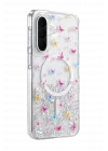 Mey İthalat®  Samsung Galaxy A57 5G Misk Simli Magsafe Kapak - Desen 4