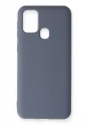 Mey İthalat®  Samsung Galaxy M31 Kılıf Nano içi Kadife Silikon - Gri