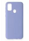 Mey İthalat®  Samsung Galaxy M31 Kılıf Nano içi Kadife Silikon - Lila