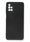 Mey İthalat®  Samsung Galaxy M51 Kılıf Nano içi Kadife Silikon - Siyah
