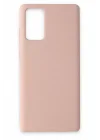 Mey İthalat®  Samsung Galaxy Note 20 Kılıf Nano içi Kadife Silikon - Pudra