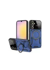 Mey İthalat®  Samsung Galaxy S23 FE Kılıf Joy Lens Standlı Kapak - Lacivert