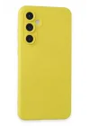 Mey İthalat®  Samsung Galaxy S23 FE Kılıf Nano içi Kadife Silikon - Sarı