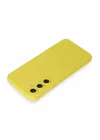 Mey İthalat®  Samsung Galaxy S23 FE Kılıf Nano içi Kadife Silikon - Sarı