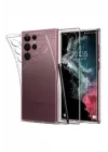 Mey İthalat®  Samsung Galaxy S23 Ultra Kılıf Lüx Şeffaf Silikon