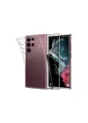 Mey İthalat®  Samsung Galaxy S23 Ultra Kılıf Lüx Şeffaf Silikon