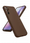 Mey İthalat®  Samsung Galaxy S24 FE Kılıf First Silikon - Kahverengi