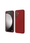 Mey İthalat®  Samsung Galaxy S24 FE Kılıf First Silikon - Kırmızı
