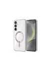 Mey İthalat®  Samsung Galaxy S24 Kılıf Kross Magneticsafe Kapak - Gümüş