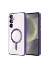 Mey İthalat®  Samsung Galaxy S24 Kılıf Kross Magneticsafe Kapak - Mor