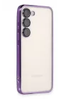 Mey İthalat®  Samsung Galaxy S24 Plus Kılıf  Lensli Silikon - Mor
