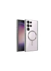 Mey İthalat®  Samsung Galaxy S24 Ultra Kılıf Kross Magneticsafe Kapak - Gümüş