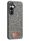 Mey İthalat®  Samsung Galaxy S25 Bright Simli Kapak - Gold