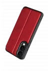 Mey İthalat®  Samsung Galaxy S25 Edge Flip Cover - Kırmızı