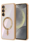 Mey İthalat®  Samsung Galaxy S25 FE Kross Magneticsafe Kapak - Çöl Titanyum
