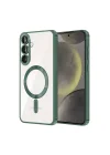 Mey İthalat®  Samsung Galaxy S25 FE Kross Magneticsafe Kapak - Koyu Yeşil