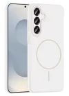 Mey İthalat®  Samsung Galaxy S25 Plus Kılıf Jully Magsafe Kapak - Beyaz