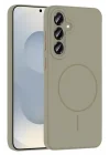 Mey İthalat®  Samsung Galaxy S25 Plus Kılıf Jully Magsafe Kapak - Çöl Titanyum