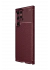 Mey İthalat®  Samsung Galaxy S25 Ultra Kılıf Auto Focus Karbon Kapak - Bordo