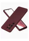 Mey İthalat®  Samsung Galaxy S25 Ultra Kılıf First Silikon - Bordo