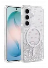 Mey İthalat®  Samsung Galaxy S26 Misk Simli Magsafe Kapak - Desen 1