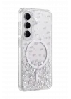 Mey İthalat®  Samsung Galaxy S26 Misk Simli Magsafe Kapak - Desen 1