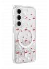 Mey İthalat®  Samsung Galaxy S26 Misk Simli Magsafe Kapak - Desen 5