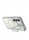 Mey İthalat®  Samsung Galaxy S26 Pale Magsafe Standlı Kapak - Beyaz
