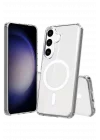 Mey İthalat®  Samsung Galaxy S26 Plus Magneticsafe Şeffaf Silikon - Şeffaf