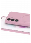Mey İthalat®  Samsung Galaxy S26 Plus Regal Magsafe Standlı Kapak - Açık Pembe