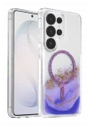 Mey İthalat®  Samsung Galaxy S26 Ultra Lotus Simli Magsafe Kapak - Mor