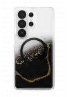 Mey İthalat®  Samsung Galaxy S26 Ultra Lotus Simli Magsafe Kapak - Siyah