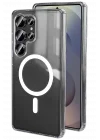 Mey İthalat®  Samsung Galaxy S26 Ultra Magneticsafe Şeffaf Silikon - Şeffaf