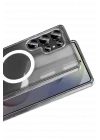 Mey İthalat®  Samsung Galaxy S26 Ultra Magneticsafe Şeffaf Silikon - Şeffaf