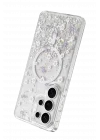 Mey İthalat®  Samsung Galaxy S26 Ultra Misk Simli Magsafe Kapak - Desen 2