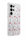 Mey İthalat®  Samsung Galaxy S26 Ultra Misk Simli Magsafe Kapak - Desen 5