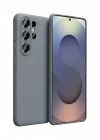 Mey İthalat®  Samsung Galaxy S26 Ultra Nano içi Kadife Silikon - Gri